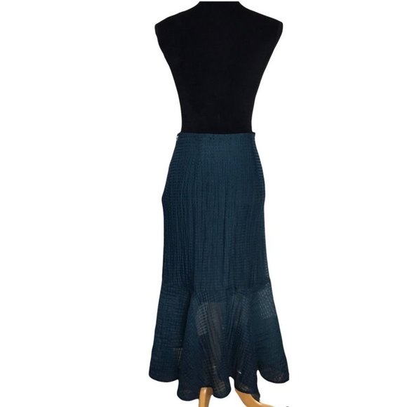 UnBranded Sample Ruffled Layered Skirt in Blue - Sz S* - Picture 4 of 6